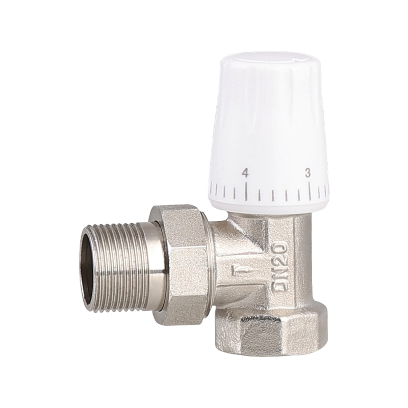 High-Temperature Thermostatic Brass Valve Manual Angle Type Design for Efficient Heating Control