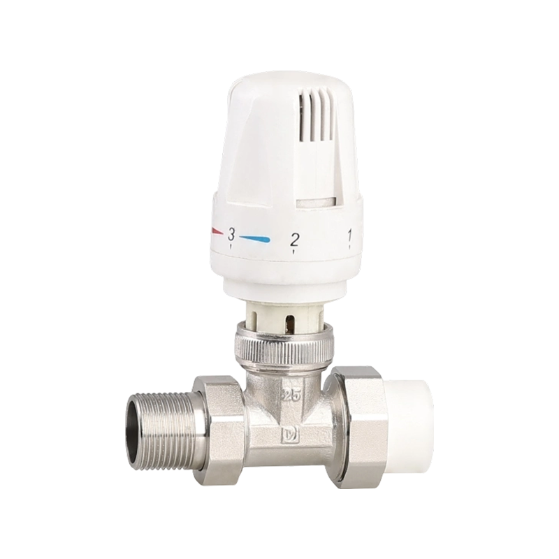 Brass Thermostatic Head Adjustable Radiator Valve for Floor Heating Water Temperature Controller